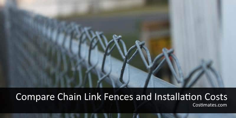 chain link fence installed at home