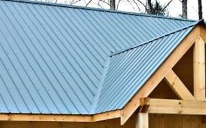 New home with metal roofing