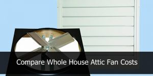 compare whole house attic vent fan costs