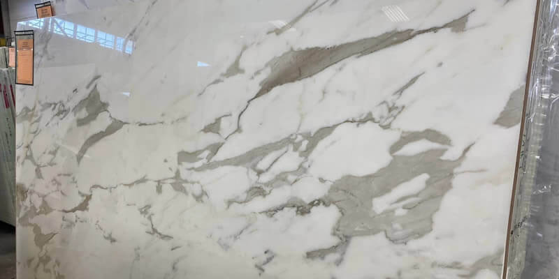 white marble slab for kitchen