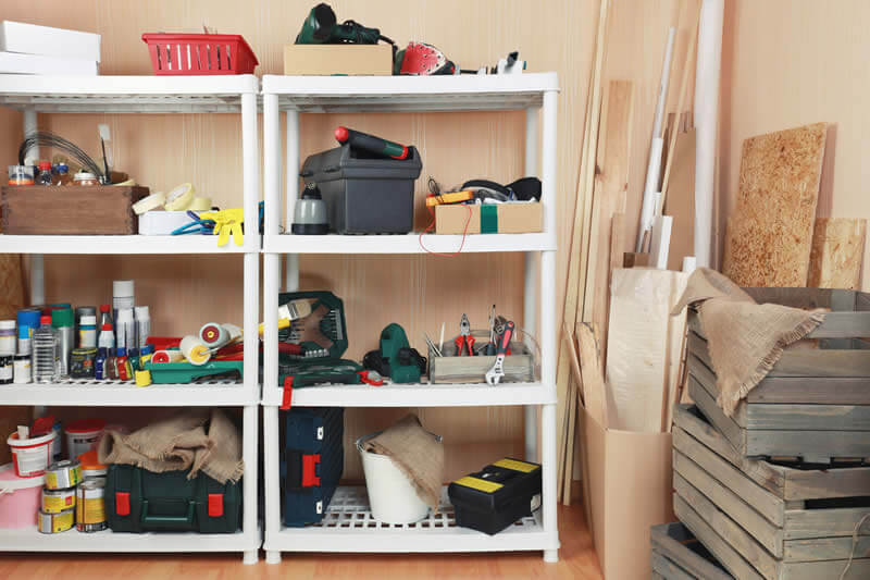 organize shelves and clutter to sell home fast