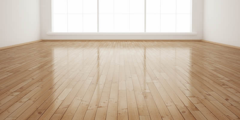 new wood floors in an empty room