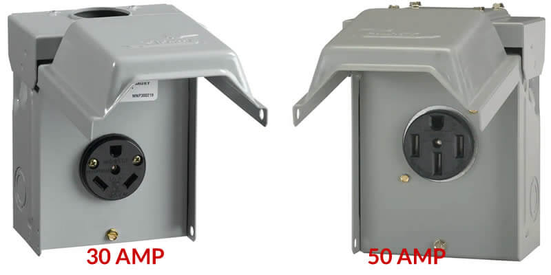 30amp 50amp rv electric boxes