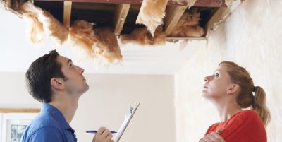 getting an estimate for ceiling and roof repair