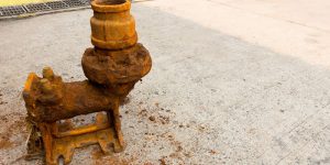 old cast iron sewage ejector pump
